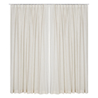 Cortina Bali Prega Bege 2,80x2,30m 2 Folhas Inspire