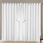 Cortina Bélgica Varão Microfibra Voal 3,00 X 2,00m - Branco