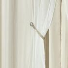 Cortina Bélgica Varão Microfibra Voal 3,00 X 2,50m - Palha