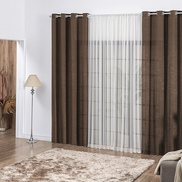 Cortina Betina Rosdry M412-1 170x200cm Tabaco