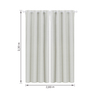 Cortina Blackout 100% Breu Namedi 2 Folhas 2,60x2,30m Bege