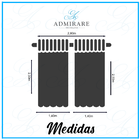 Cortina Blackout 2,80 X 2,50 Colecao Nova - Admirare Cor: Bege