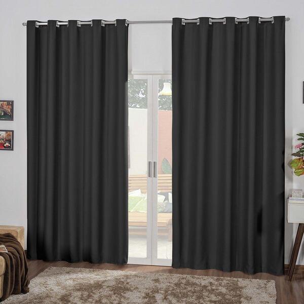 Cortina Blackout 3 Metros Tilia Varão 3x2,7 M - Preto