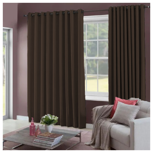 Cortina Blackout 4m Casen Em Tecido - Veda 90% Da Luz Marrom