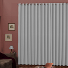 Cortina Blackout  Em Tecido Para Quarto Gelo Com Ilhos Cromad