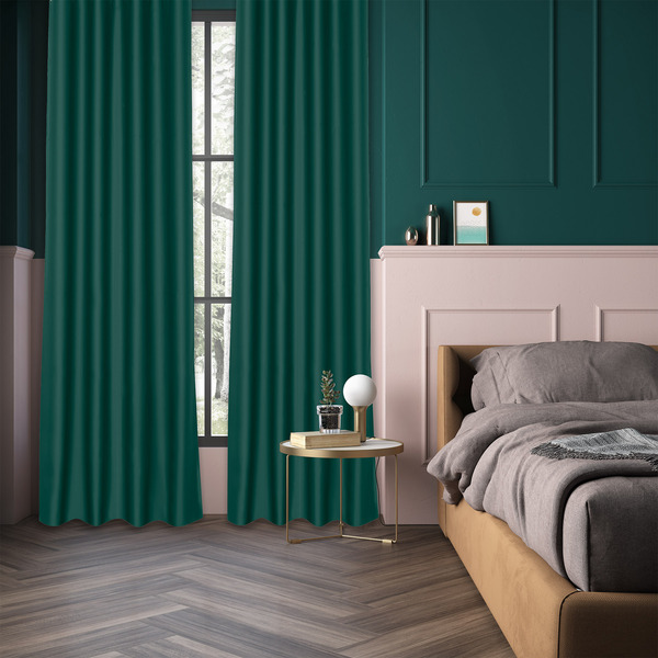 Cortina Blackout Alycia Poliéster Verde 2,80x1,40m Inspire