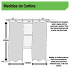 Cortina Blackout Azul Vem com 1 Folha de 1,40x2,80m