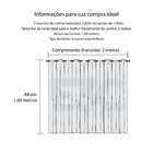 Cortina Blackout Bege Com Voil Xadrez Corta Luz 100% 2,80m X