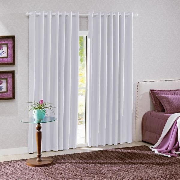 Cortina Blackout Bella Janela Lisa Quarto Sala 3,00 X 1,70