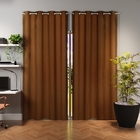 Cortina Blackout Blackout Rústica Marrom 1,40x2,60m 1 Folha