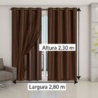 Cortina Blackout Blecaute Pvc Com Voil Tecido 2,80 M X 2,30 M