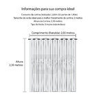Cortina Blackout Branca Com Voil 2,80m X 2,30m Ideal Para Var