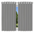 Cortina Blackout Cinza Película Com Ilhós 280x140