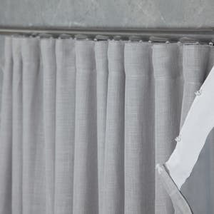 Cortina Blackout Com Linho 2,80x2,30 Para Trilho Suíço Branco-gelo ...
