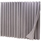 Cortina Blackout Com Linho 2,80x2,70 Para Varão Simples Cinza