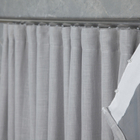 Cortina Blackout Com Linho 3,00x2,30 Para Trilho Suíço Branco