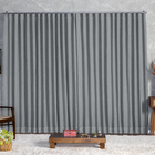 Cortina Blackout Com Linho 5,00x2,30 Para Trilho Suíço Cinza