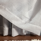 Cortina Blackout Com Linho 6,00x2,70 Para Trilho Duplo Branco