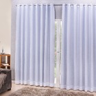 Cortina Blackout Com Linho 6,00x2,70 Para Varão Simples Branc