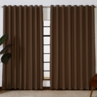 Cortina Blackout Com Voil 2,80x2,50 Para Varão Duplo Preto