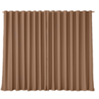 Cortina Blackout Com Voil 3,00x2,70 Para Varão Duplo Avelã