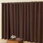 Cortina Blackout Com Voil 4,00x2,50 Para Varão Simples Marrom