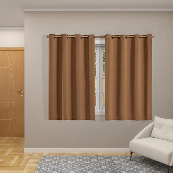 Cortina Blackout Corta Luz 70 % Tecido 2,80 X 1,60 - Avelã
