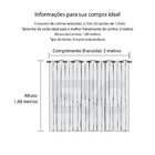 Cortina Blackout Corta Luz 70 % Tecido 2,80 X 1,60 - Tabaco