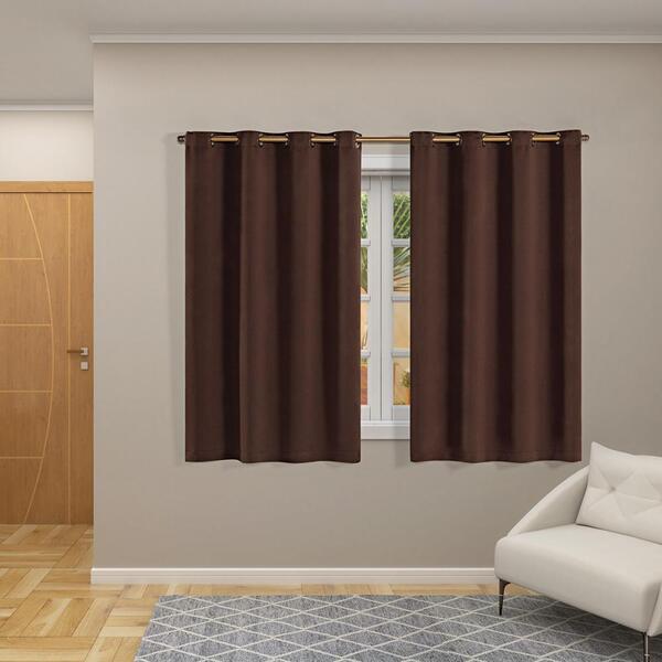 Cortina Blackout Corta Luz 70 % Tecido 2,80 X 1,60 - Tabaco