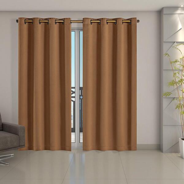 Cortina Blackout Corta Luz 70 % Tecido 2,80 X 2,30 - Avelã