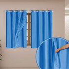 Cortina Blackout Corta Luz Com Voil Para Quarto Azul 2,80m X