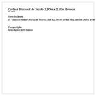 Cortina Blackout Corta Luz De Tecido 2,80m X 1,70m Branca Com