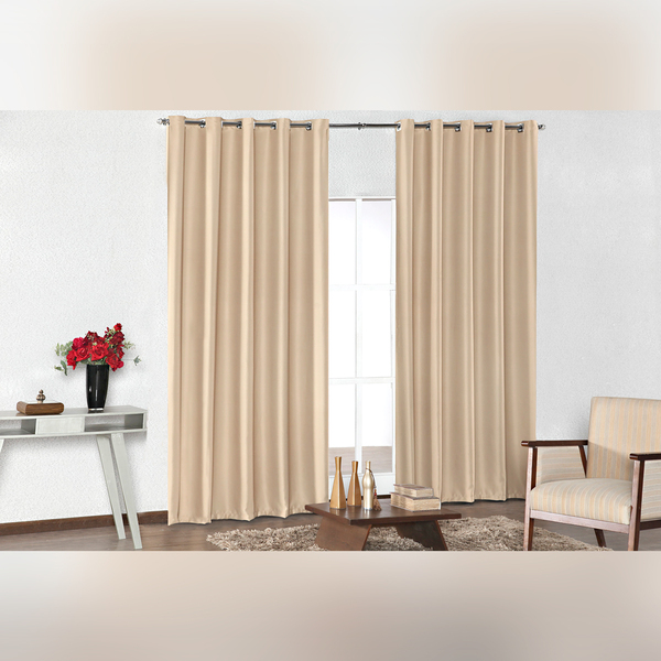 Cortina Blackout Corta Luz de Tecido 3,60m x 2,70m Avelã com