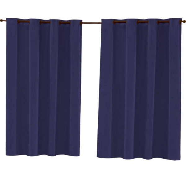 Cortina Blackout Corta Luz Pvc 220cm X 130cm - Azul Marinho