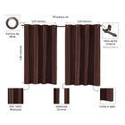 Cortina Blackout Corta Luz Pvc 2 80m X 1 60m - Tabaco