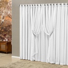 Cortina Blackout E Voil Para Varão 3,00 X 2,50 Montreal Branca