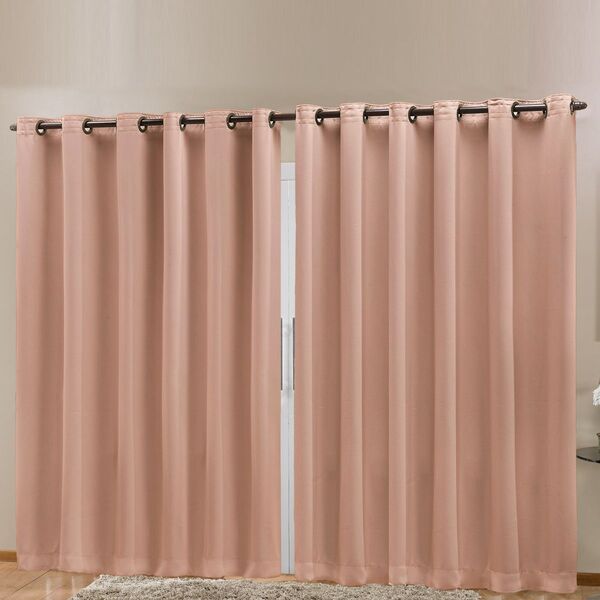 Cortina Blackout Em Tecido Avelã Corta Luz 4 00m X 2 70m