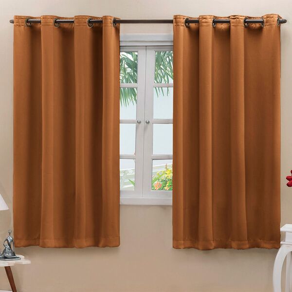 Cortina Blackout Em Tecido Class Avelã Corta Luz 2 80m X 1 60m
