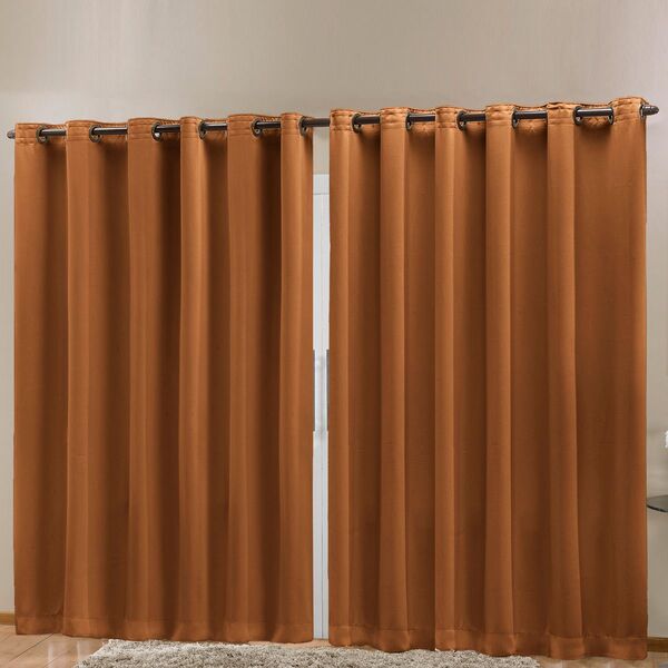 Cortina Blackout Em Tecido Class Avelã Corta Luz 4 00m X 2 70m