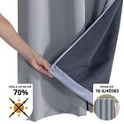 Cortina Blackout Em Tecido Gelo Quarto Sala 2,80x1,80 Corta L