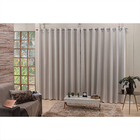 Cortina Blackout Em Tecido Para Sala 4m Com Ilhos Quadrados E