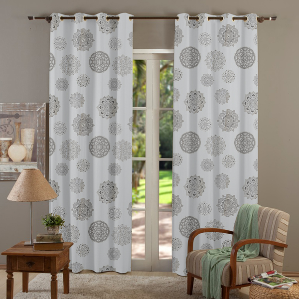 cortina blackout estampado 2 folhas 2 80 x 1 80 mandala