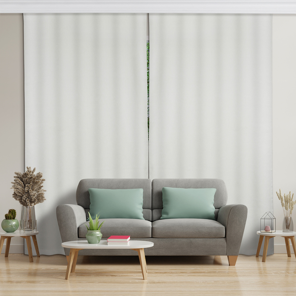 Cortina Blackout Hera Rodizio Deslizante Poliéster Off White 2,60x2,30m 2 Folhas Vestis