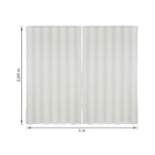 Cortina Blackout Hera Rodizio Deslizante Poliéster Off White 4,00x2,50m 2 Folhas Vestis