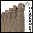 Cortina Blackout Jade Corta Luz 2,30 X 1,90 Quarto Bege
