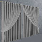 Cortina Blackout Jade Corta Luz 6,80 X 2,90 Quarto Cinza
