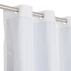 Cortina Blackout Lava Fácil Fundo Cinza Branca 2,80x1,50m 2 Folhas Marka Têxtil