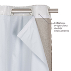 Cortina Blackout Lava Fácil Marrom 2,80x1,80m 2 Folhas Marka Têxtil