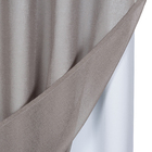 Cortina Blackout Lava Fácil Marrom 2,80x1,80m 2 Folhas Marka Têxtil