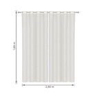 Cortina Blackout Lava Fácil Suprema Bege 2,80x1,80m 2 Folhas Marka Têxtil
